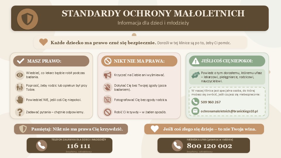 Plakat informacyjny - Standardy ochrony małoletnich